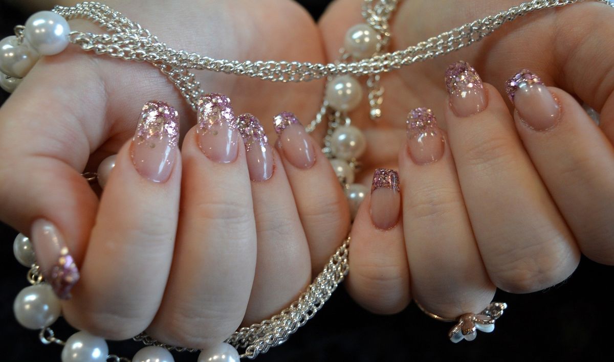 Bridal Nail Art - Swarovski