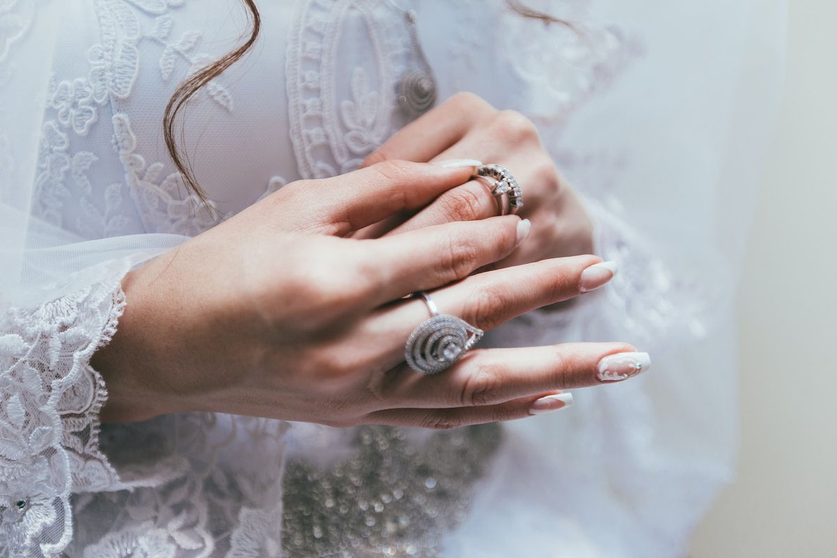 Bridal Nail Art - Floral Wedding Inspiration